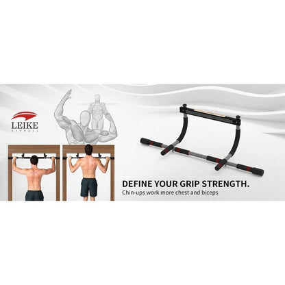 Steel Pull Up/Chin up Bar Adjustable Power Black for Pull up in Home Gym