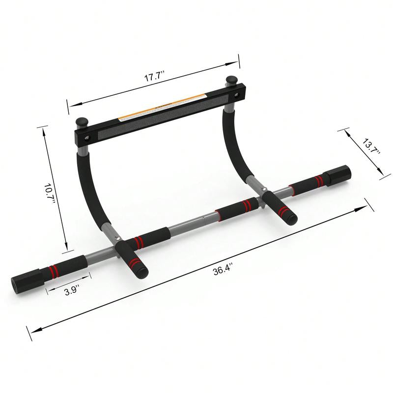 Steel Pull Up/Chin up Bar Adjustable Power Black for Pull up in Home Gym