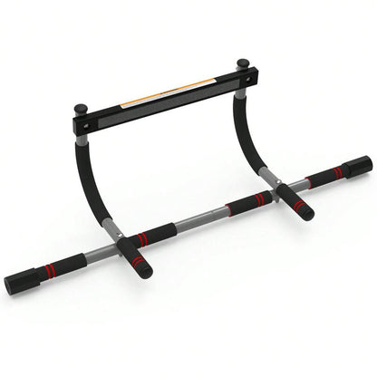 Steel Pull Up/Chin up Bar Adjustable Power Black for Pull up in Home Gym