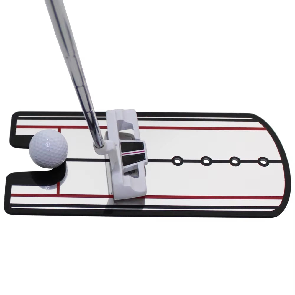 Golf Putting Alignment Mirror Portable Practice Putting Trainer Mirror Size 12 X 6 Inches Use Outdoors or on Indoor Putting Mat